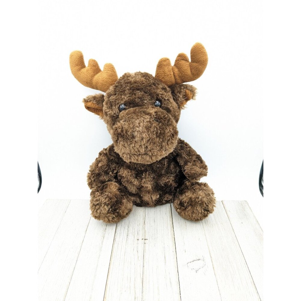 Moose Sitting up Plush Stuffed Animal Toy 12" Giftable World Brown 2014